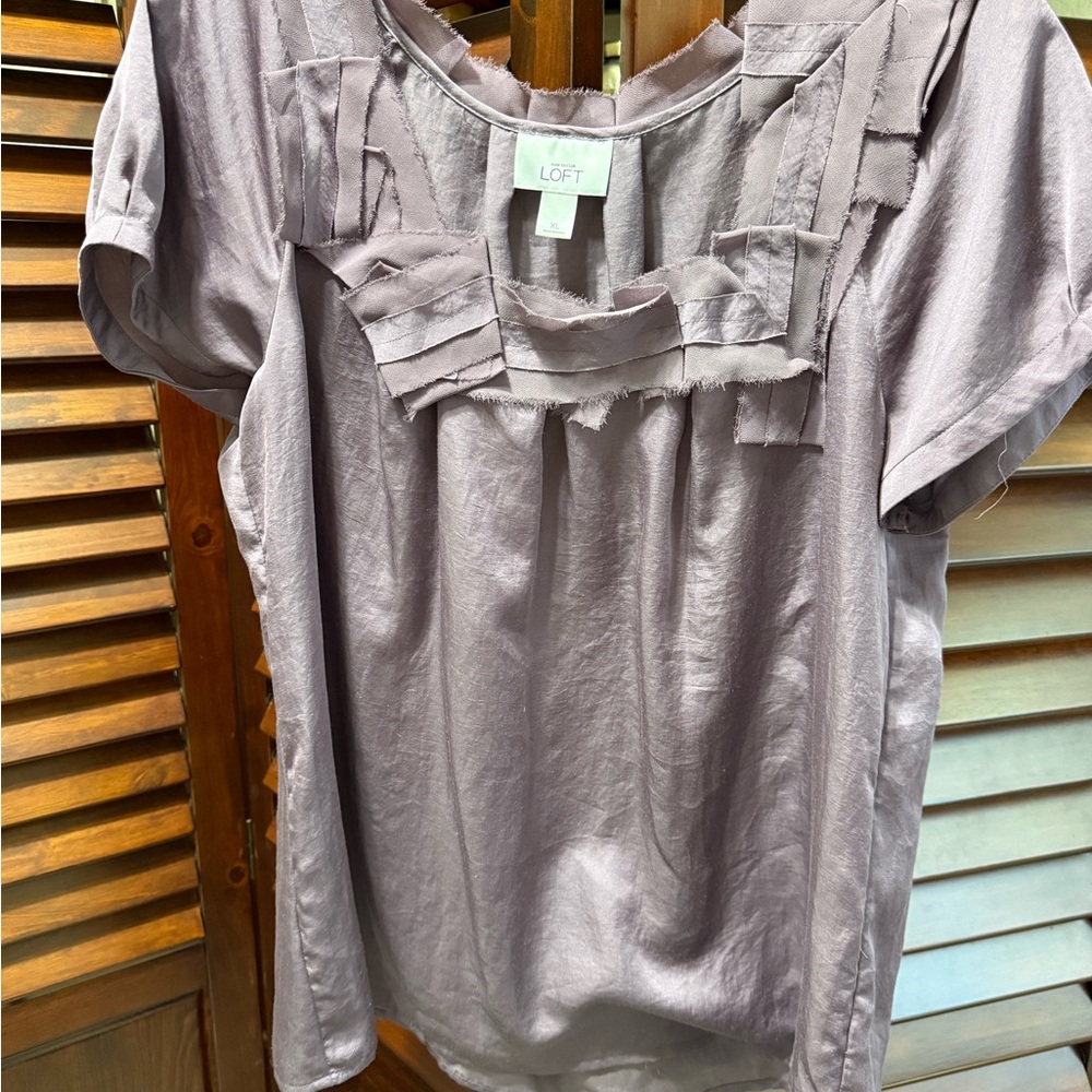 LOFT Women's Purple Top